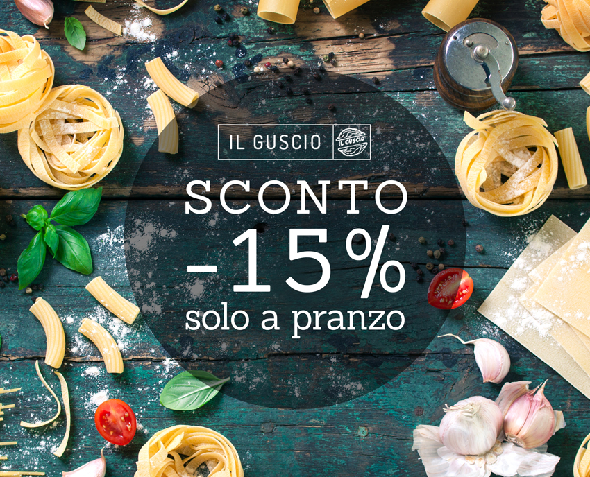 Scarica la nostra app - Sconto del 15% solo a pranzo